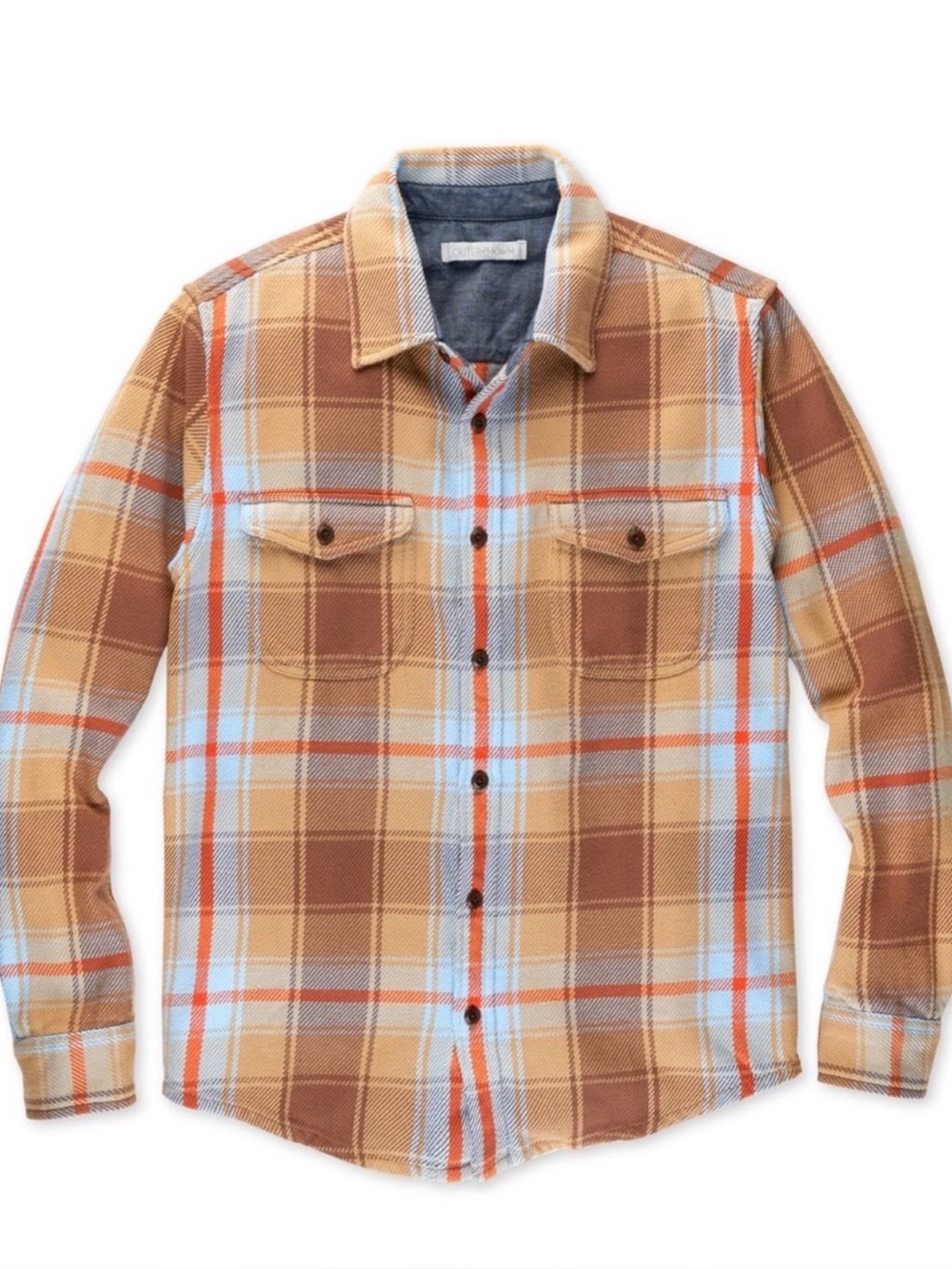 Outerknown Blanket Shirt Sandy Hunter Plaid